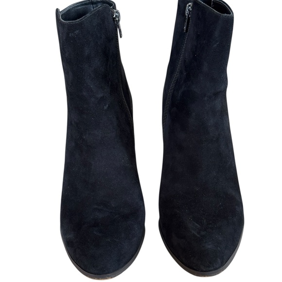 COACH WOMENS BLACK SUEDE JEMMA ANKLE BOOTIES HEEL US 10 EU 40 - Picture 5 of 12